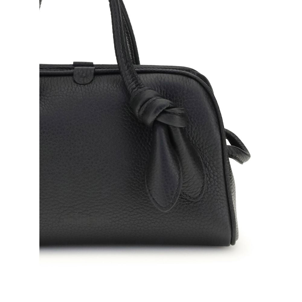 Sac à main Bos Taurus en cuir de veau noir Jacquemus