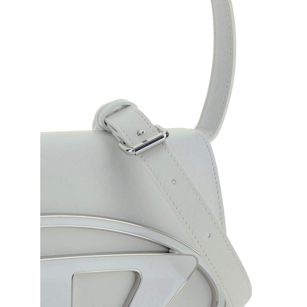 Sac bandoulière Bos Taurus en cuir de veau blanc Diesel