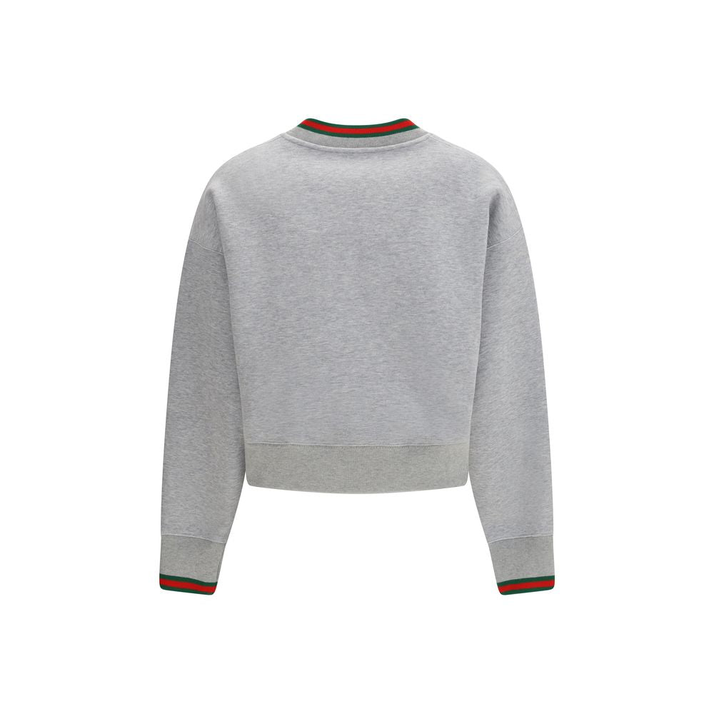 Sweat gris en coton Gucci