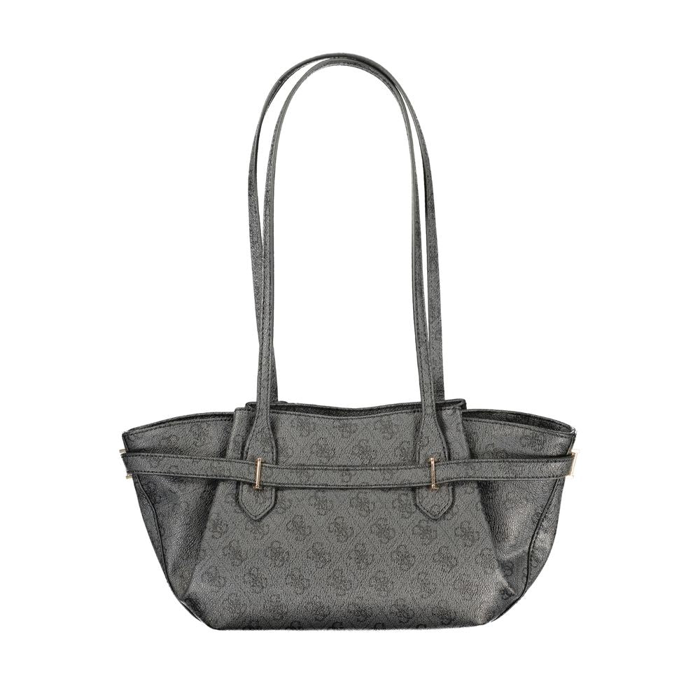 Sac à main en polyuréthane noir Guess