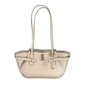 Sac à main en polyuréthane beige Guess