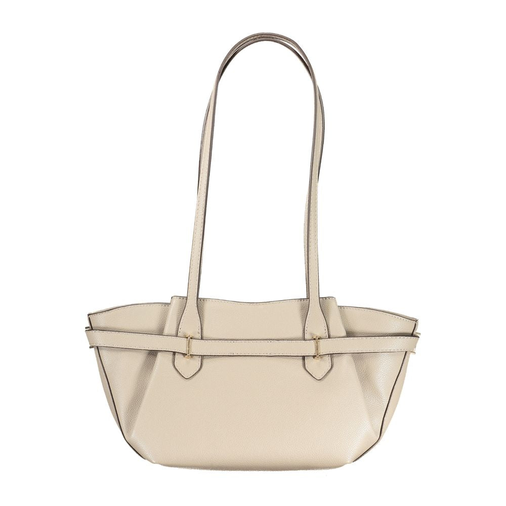 Sac à main en polyuréthane beige Guess
