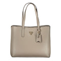 Sac à main en polyuréthane gris Guess