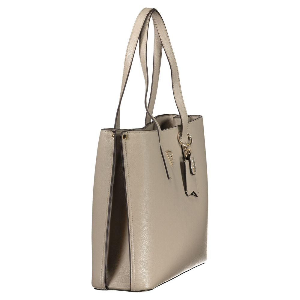 Sac à main en polyuréthane gris Guess
