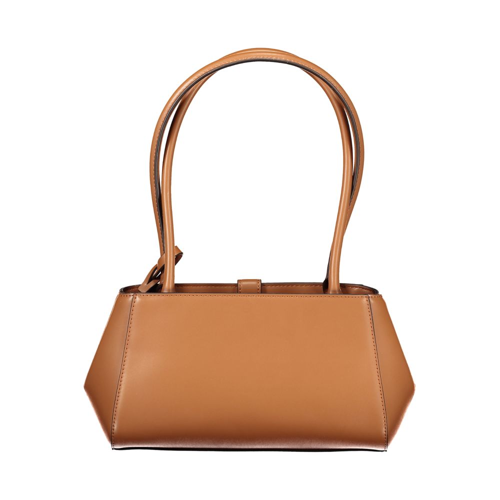 Sac à main en polyuréthane marron Guess