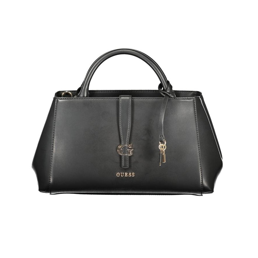 Sac à main en polyuréthane noir Guess