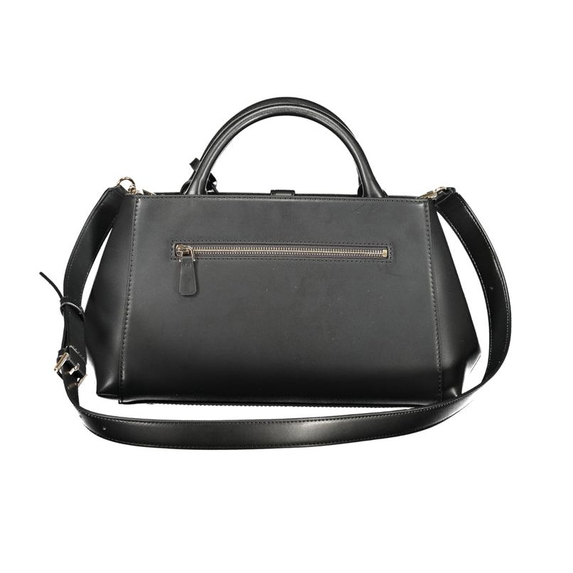 Sac à main en polyuréthane noir Guess