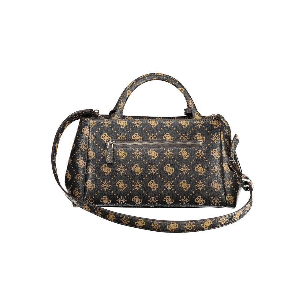 Sac à main en polyuréthane marron Guess