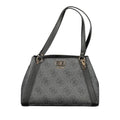 Bolso de mano de poliuretano negro Guess