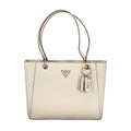 Sac à main en polyuréthane beige Guess