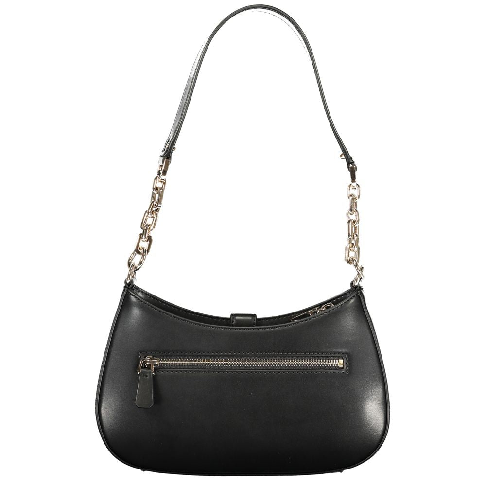 Sac bandoulière en polyuréthane noir Guess