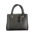 Black Polyurethane Women's Handbag Guess
