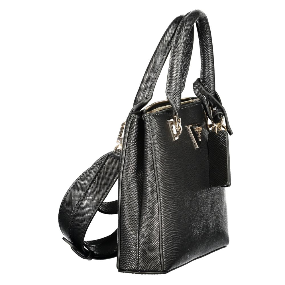 Black Polyurethane Women's Handbag Guess