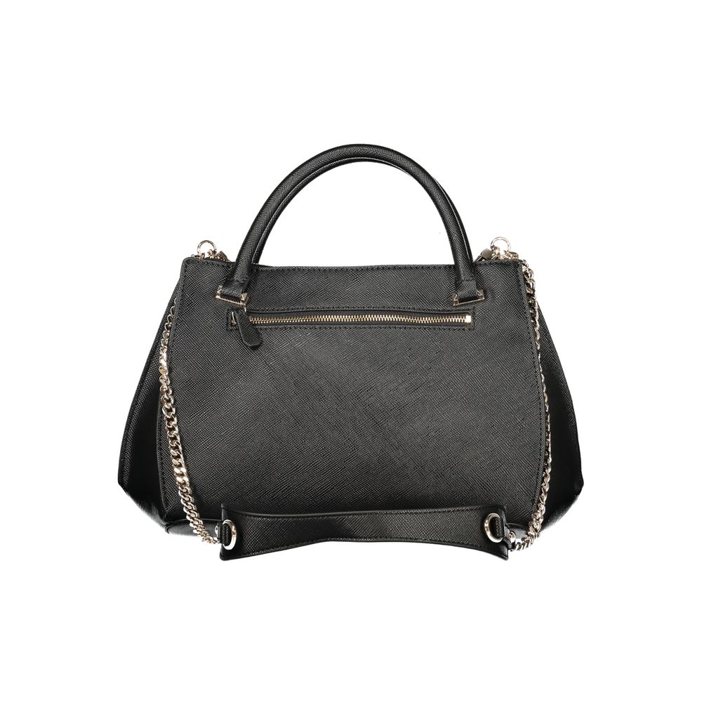 Sac à main en polyuréthane noir Guess