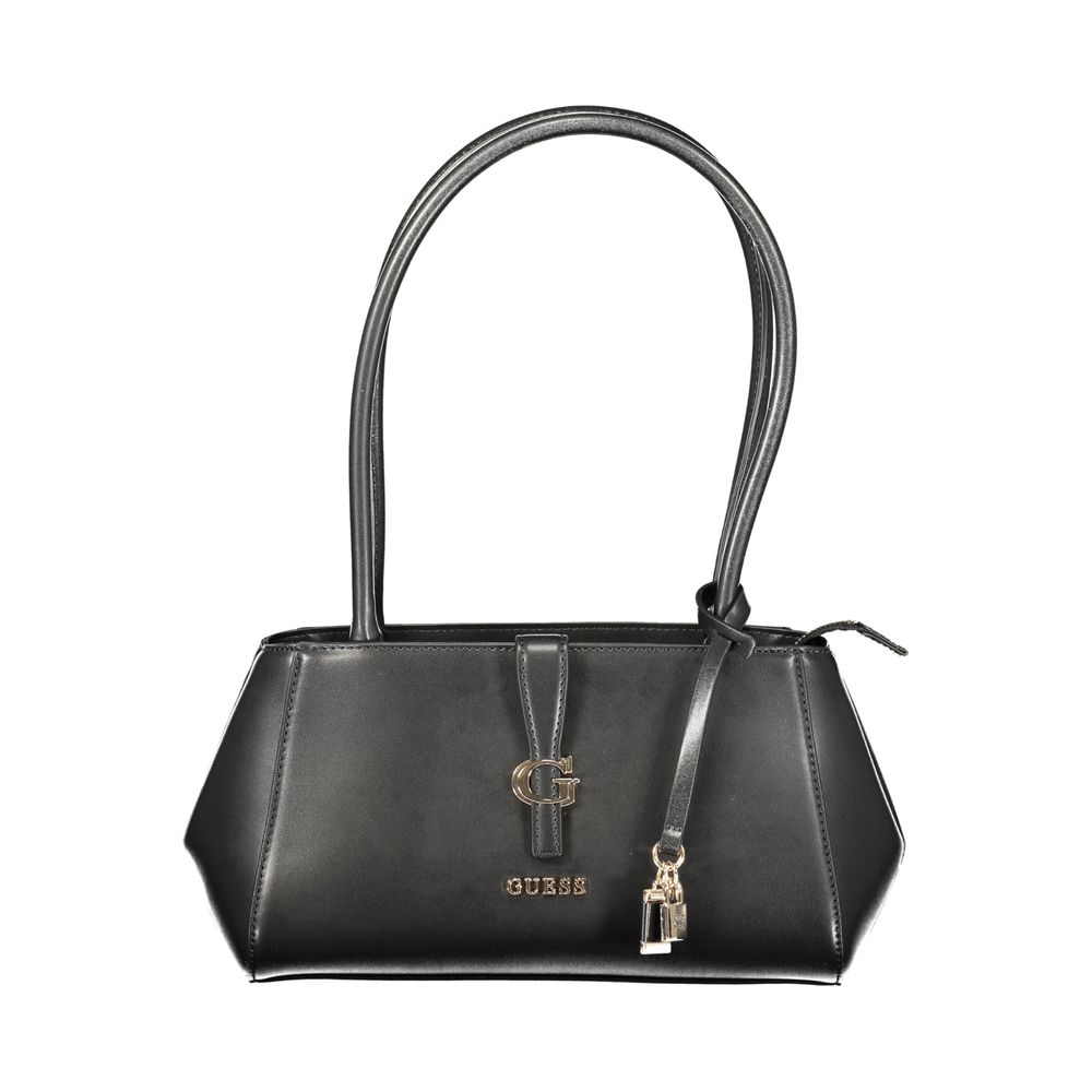 Sac bandoulière en polyuréthane noir Guess