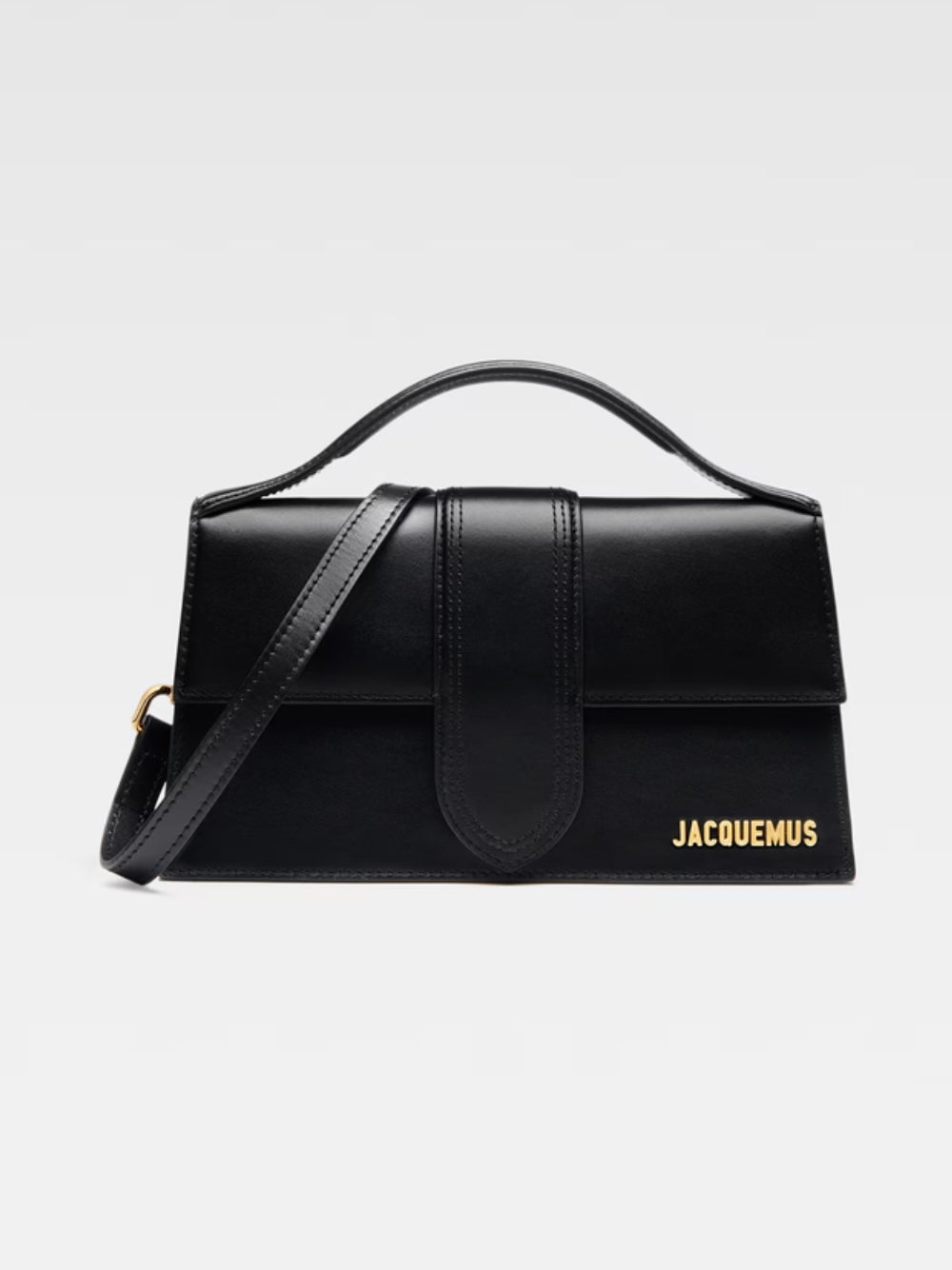 Sac à main Le Grand Bambino en cuir noir Jacquemus