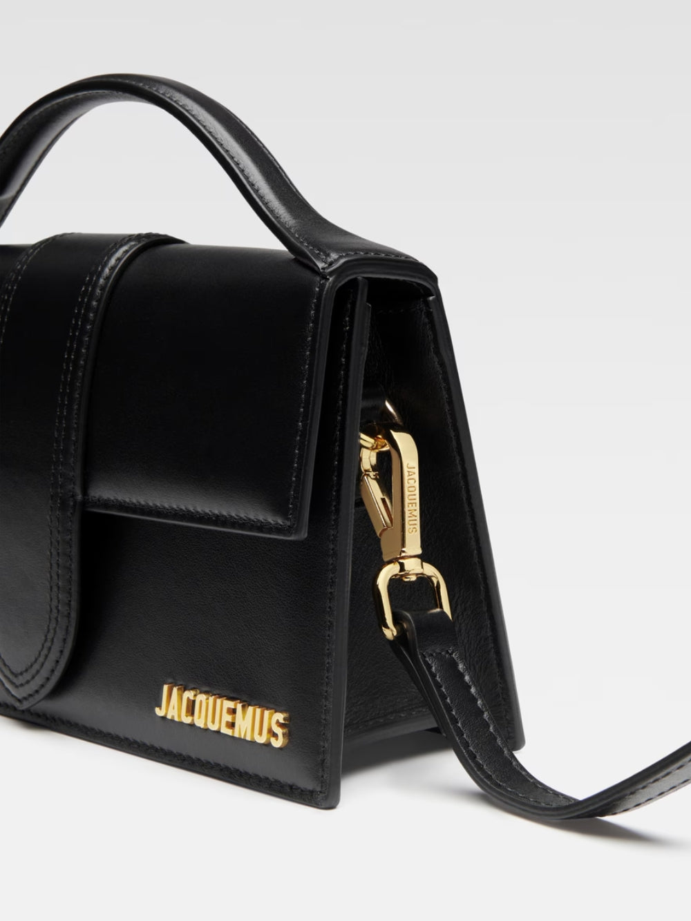 Sac à main Le Grand Bambino en cuir noir Jacquemus