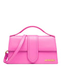 Sac à main Le Grand Bambino en cuir rose fluo Jacquemus