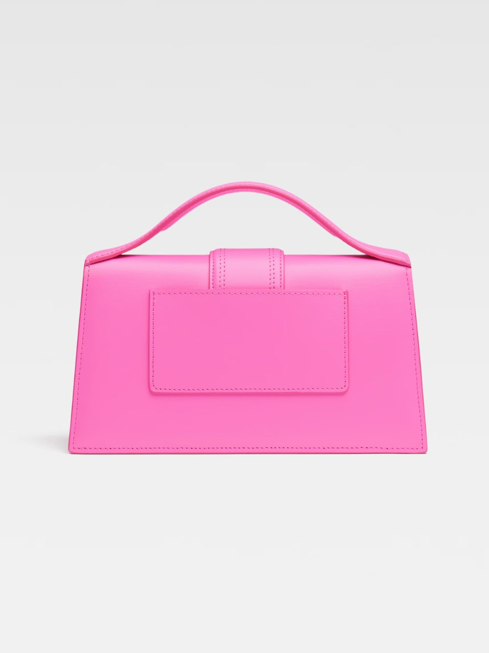 Sac à main Le Grand Bambino en cuir rose fluo Jacquemus