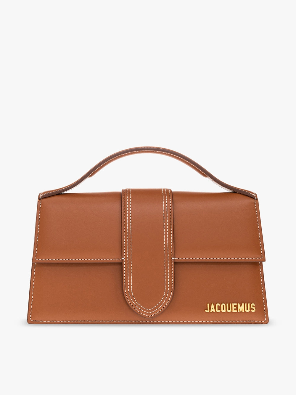 Sac à main Le Grand Bambino en cuir marron clair Jacquemus