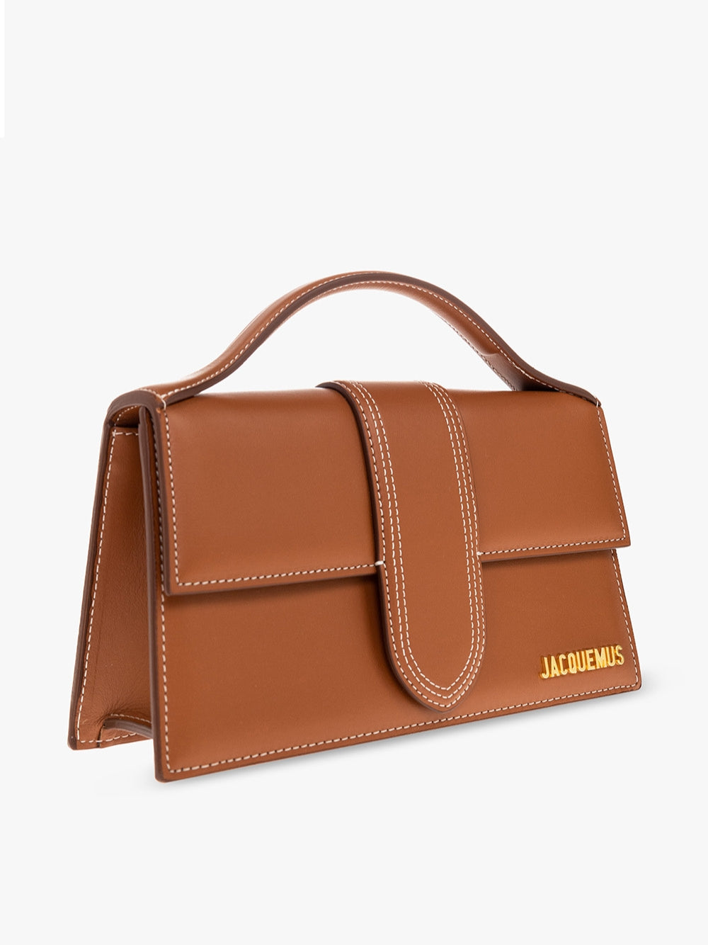 Sac à main Le Grand Bambino en cuir marron clair Jacquemus