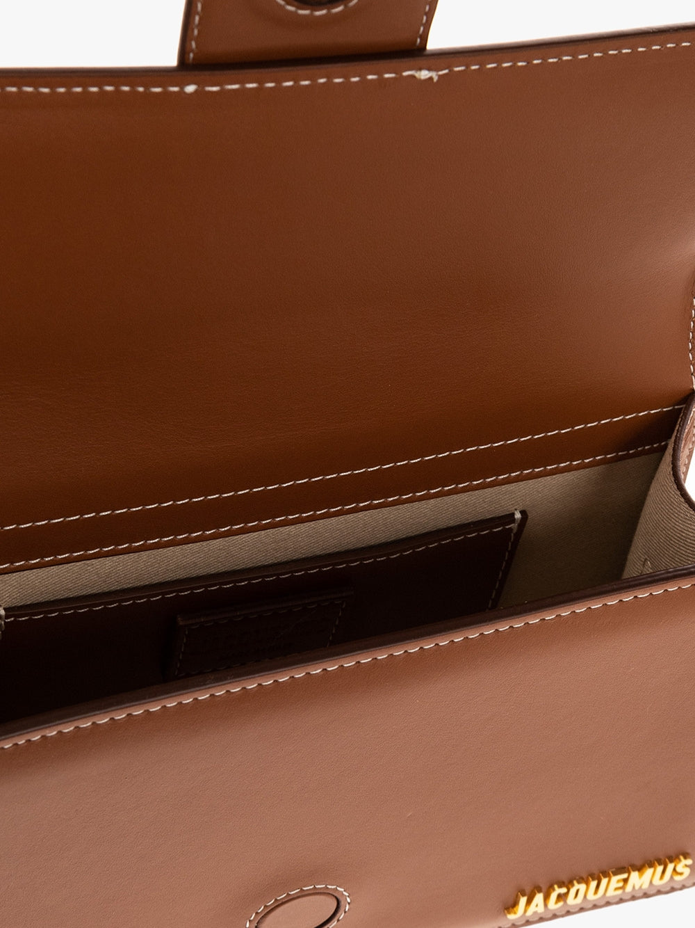 Sac à main Le Grand Bambino en cuir marron clair Jacquemus