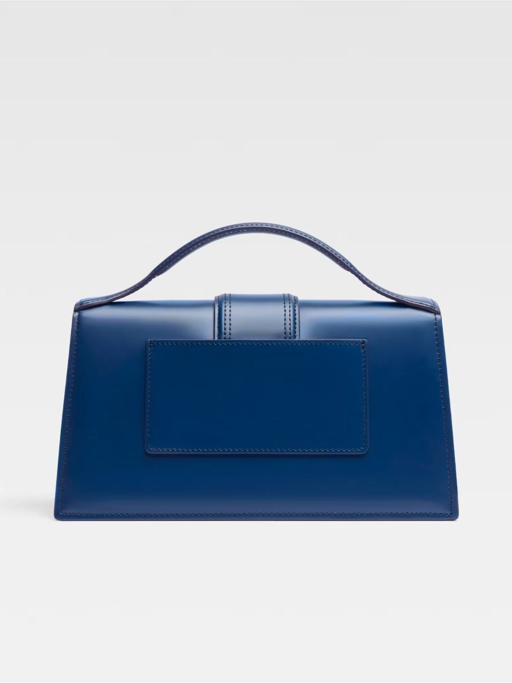 Bolso de mano Le Grand Bambino de piel en azul marino oscuro de Jacquemus