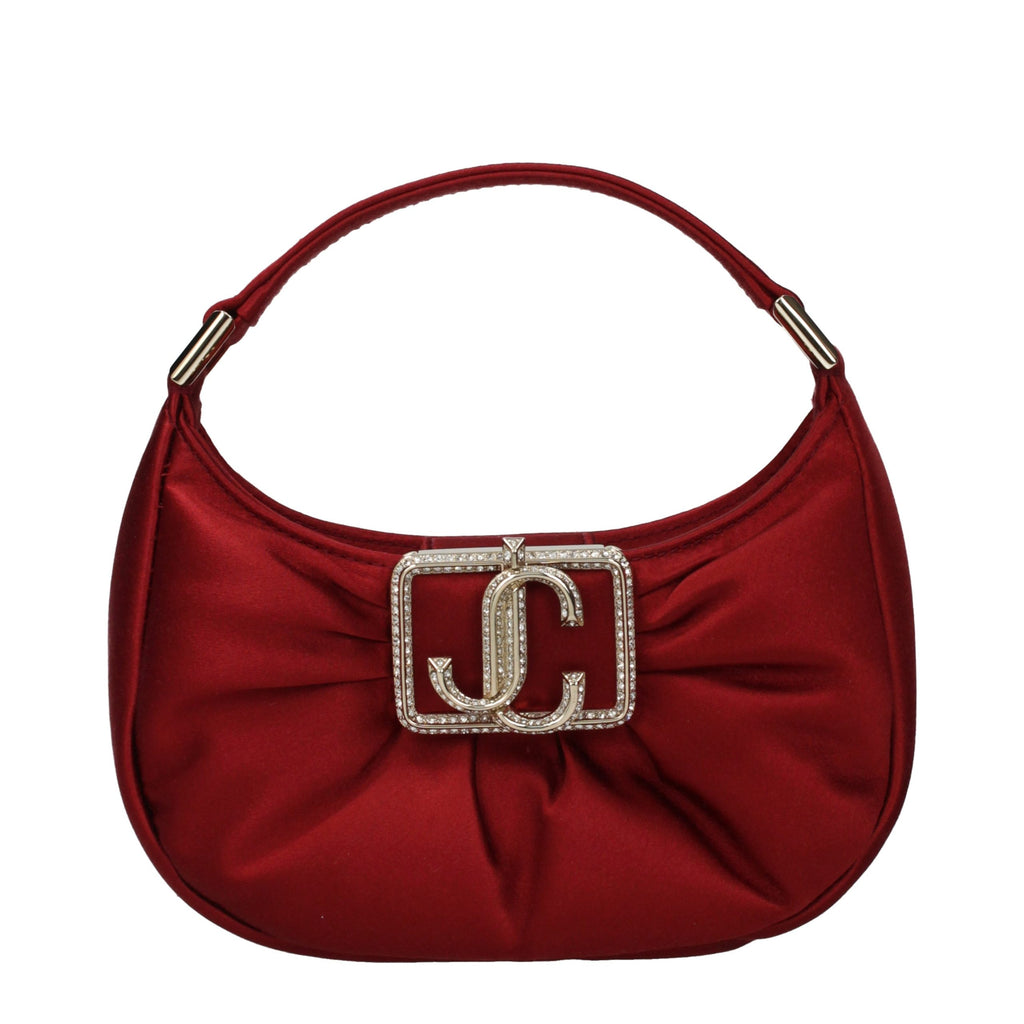 Sac à main en satin rouge Jimmy Choo