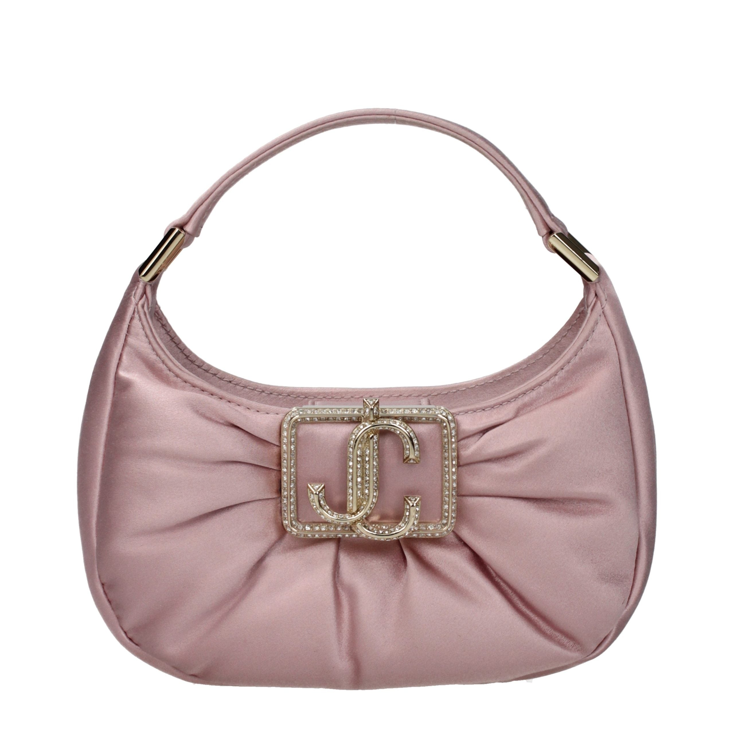 Sac à main en satin rose Jimmy Choo