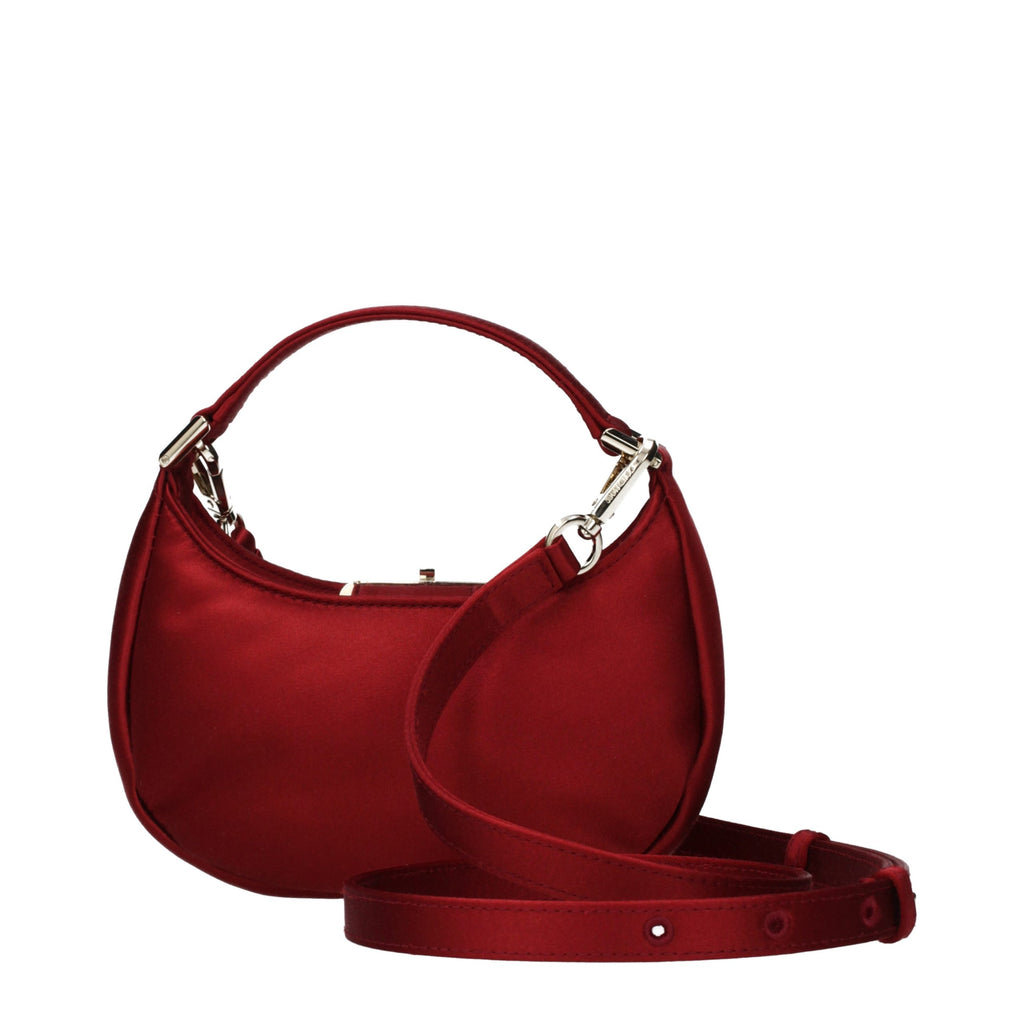 Sac à main en satin rouge Jimmy Choo