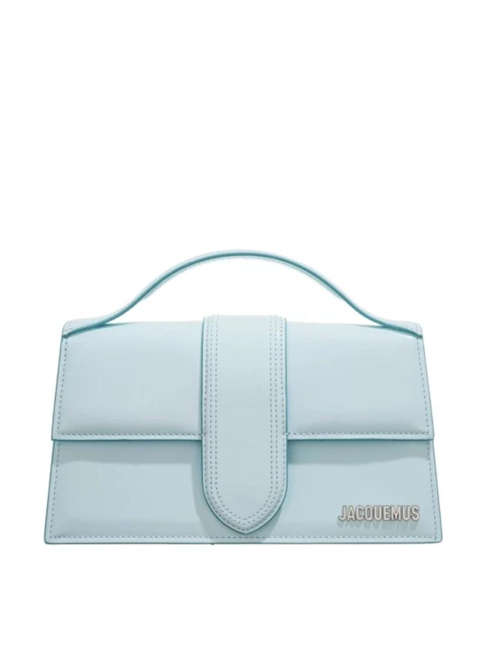 Sac à main Le Grand Bambino en cuir bleu pâle Jacquemus