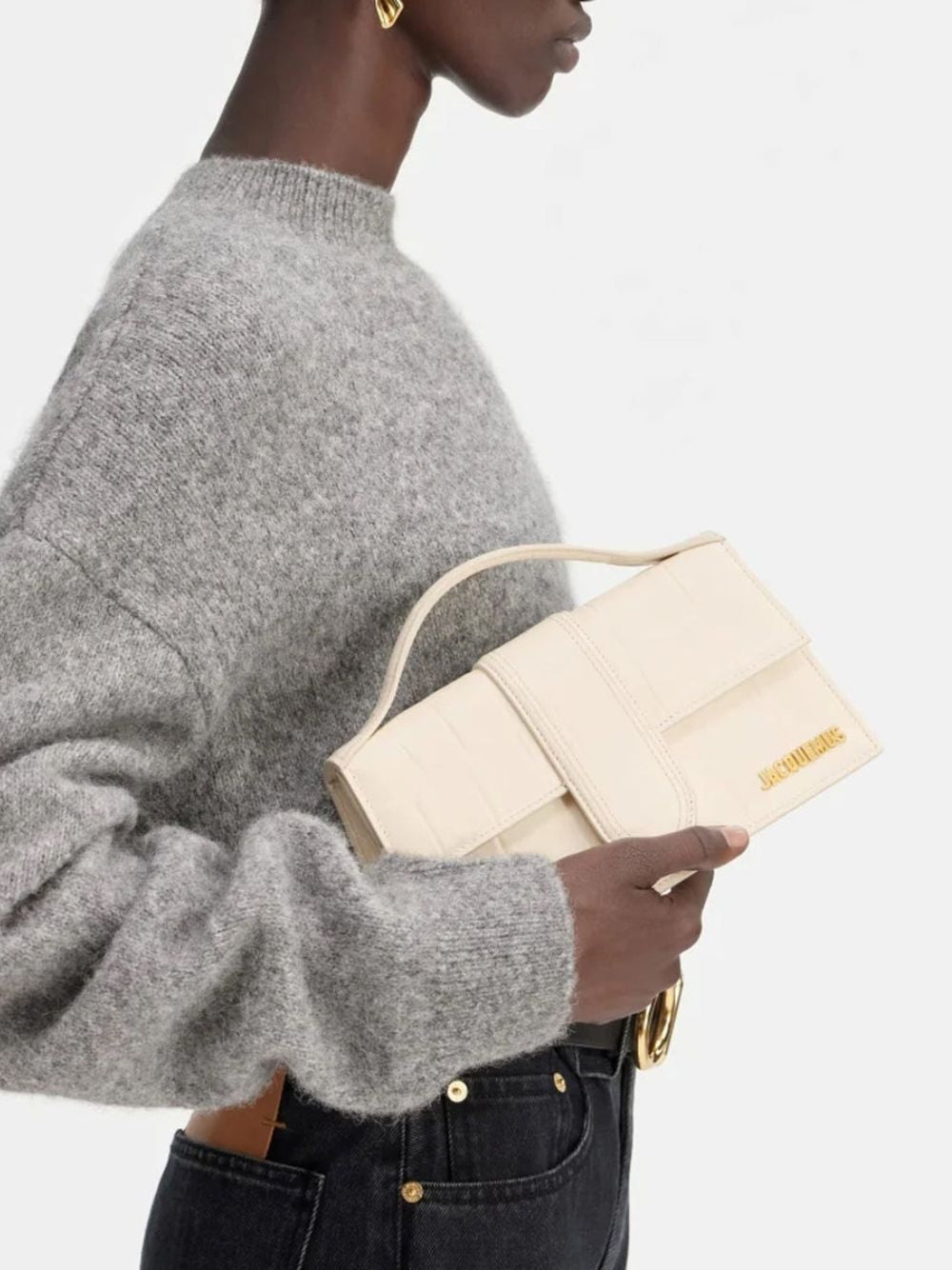 Sac à main Cocco Le Grand Bambino ivoire Jacquemus
