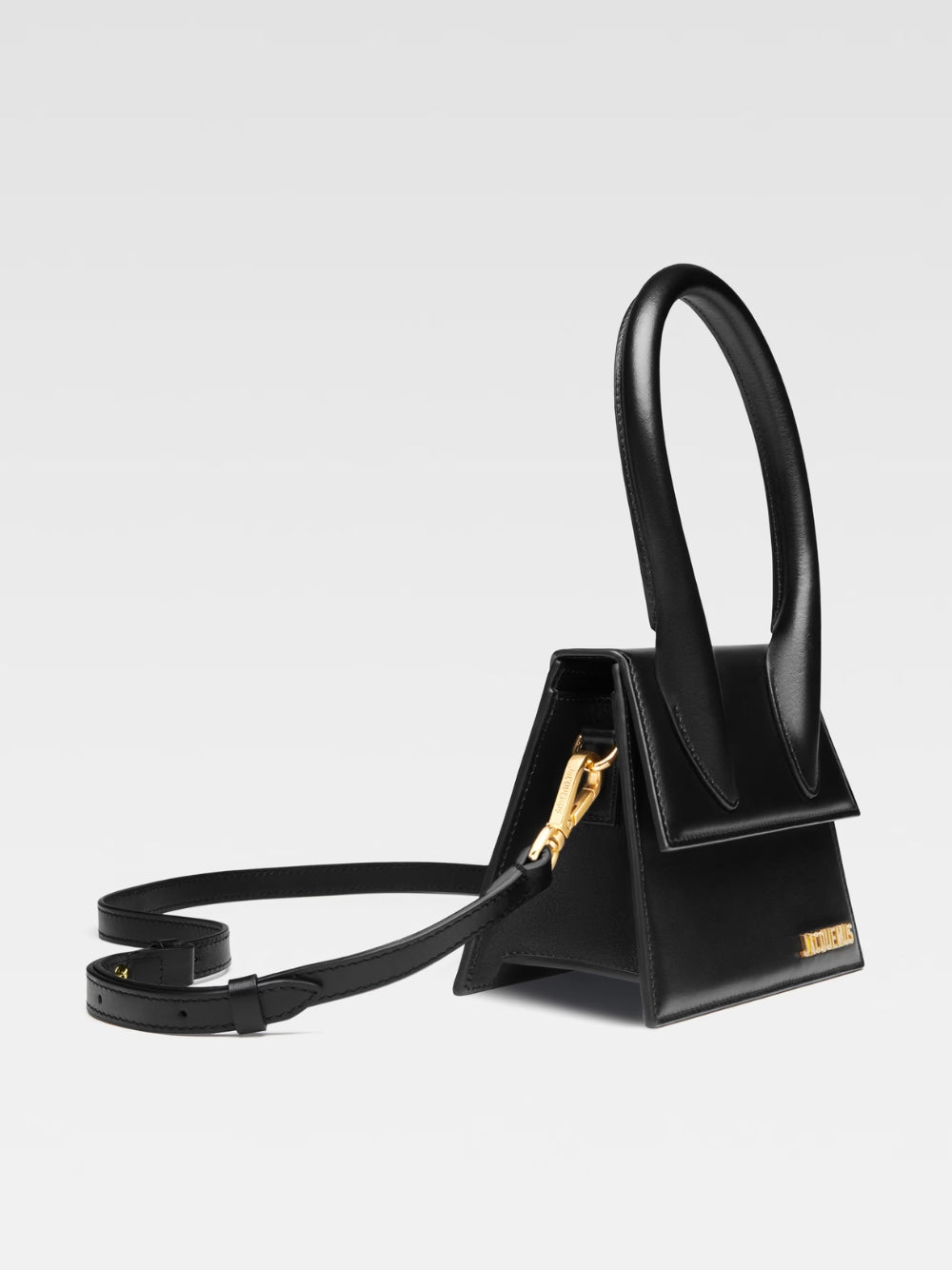 Sac Le Chiquito moyen en cuir noir Jacquemus