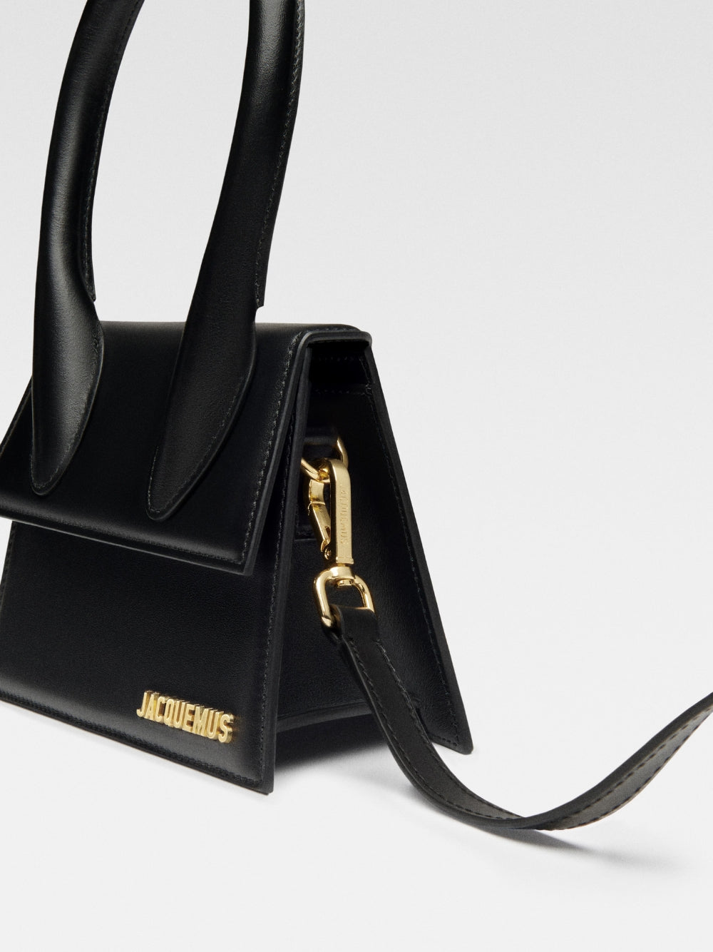 Sac Le Chiquito moyen en cuir noir Jacquemus