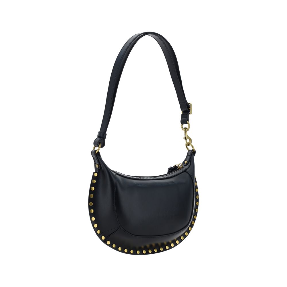Sac bandoulière Bos Taurus en cuir de veau noir Isabel Marant