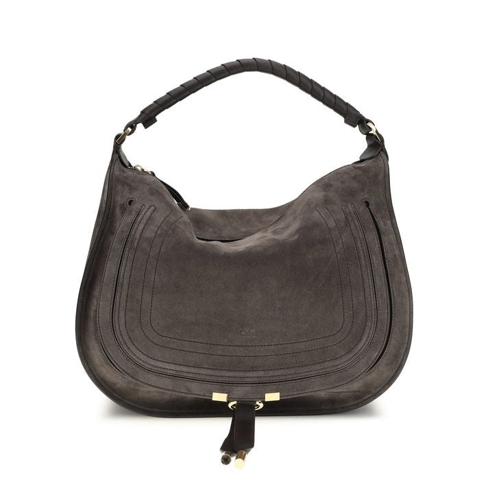Sac bandoulière Bos Taurus en cuir de veau marron Chloé