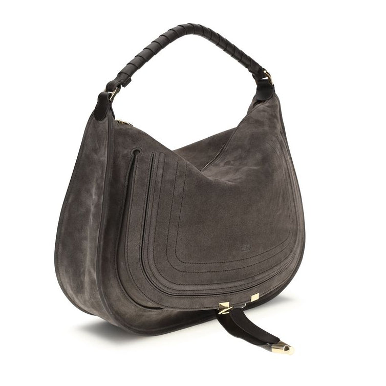 Sac bandoulière Bos Taurus en cuir de veau marron Chloé