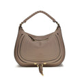 Sac bandoulière Bos Taurus en cuir de veau beige Chloé