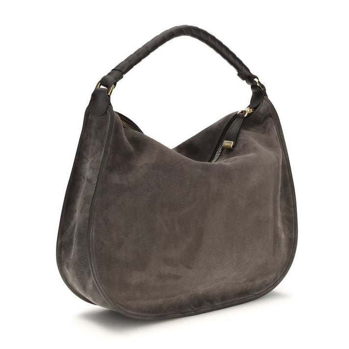 Sac bandoulière Bos Taurus en cuir de veau marron Chloé