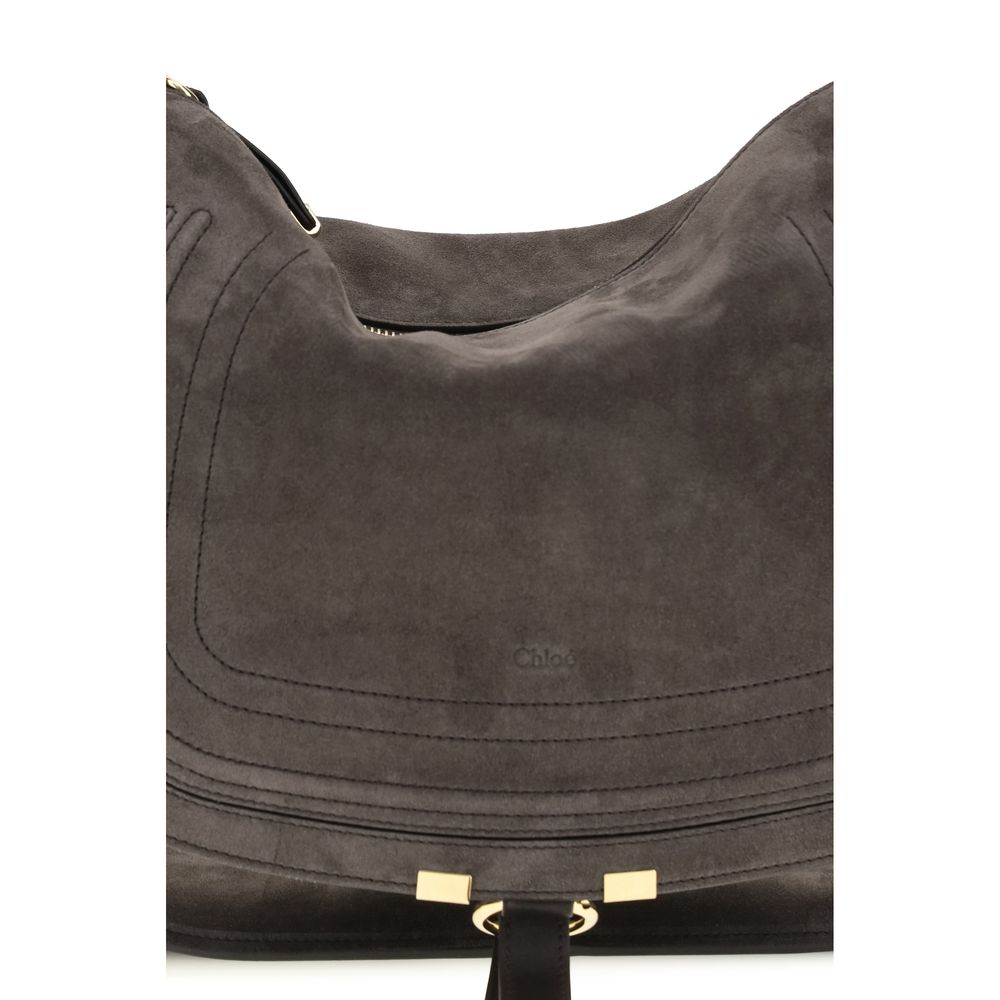 Sac bandoulière Bos Taurus en cuir de veau marron Chloé