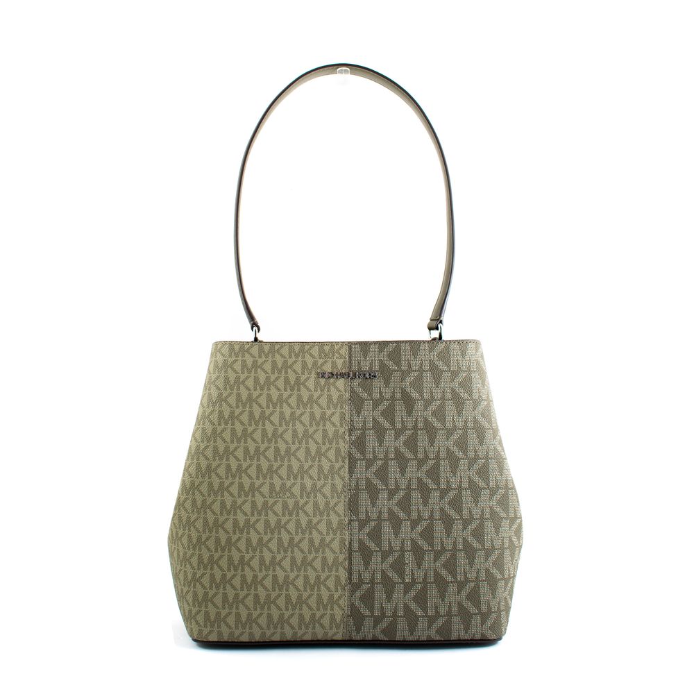 Sac seau bicolore en toile Michael Kors