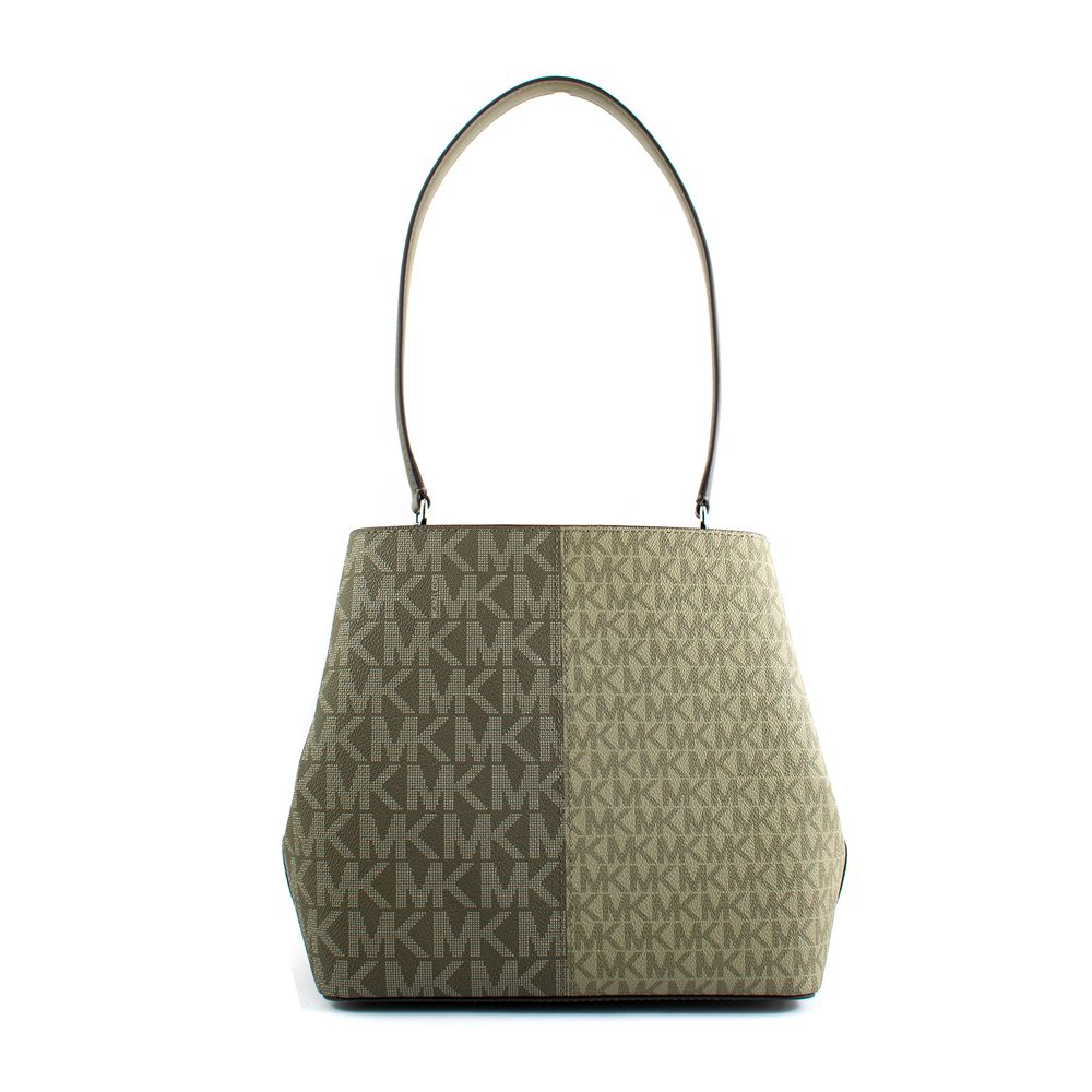 Sac seau bicolore en toile Michael Kors