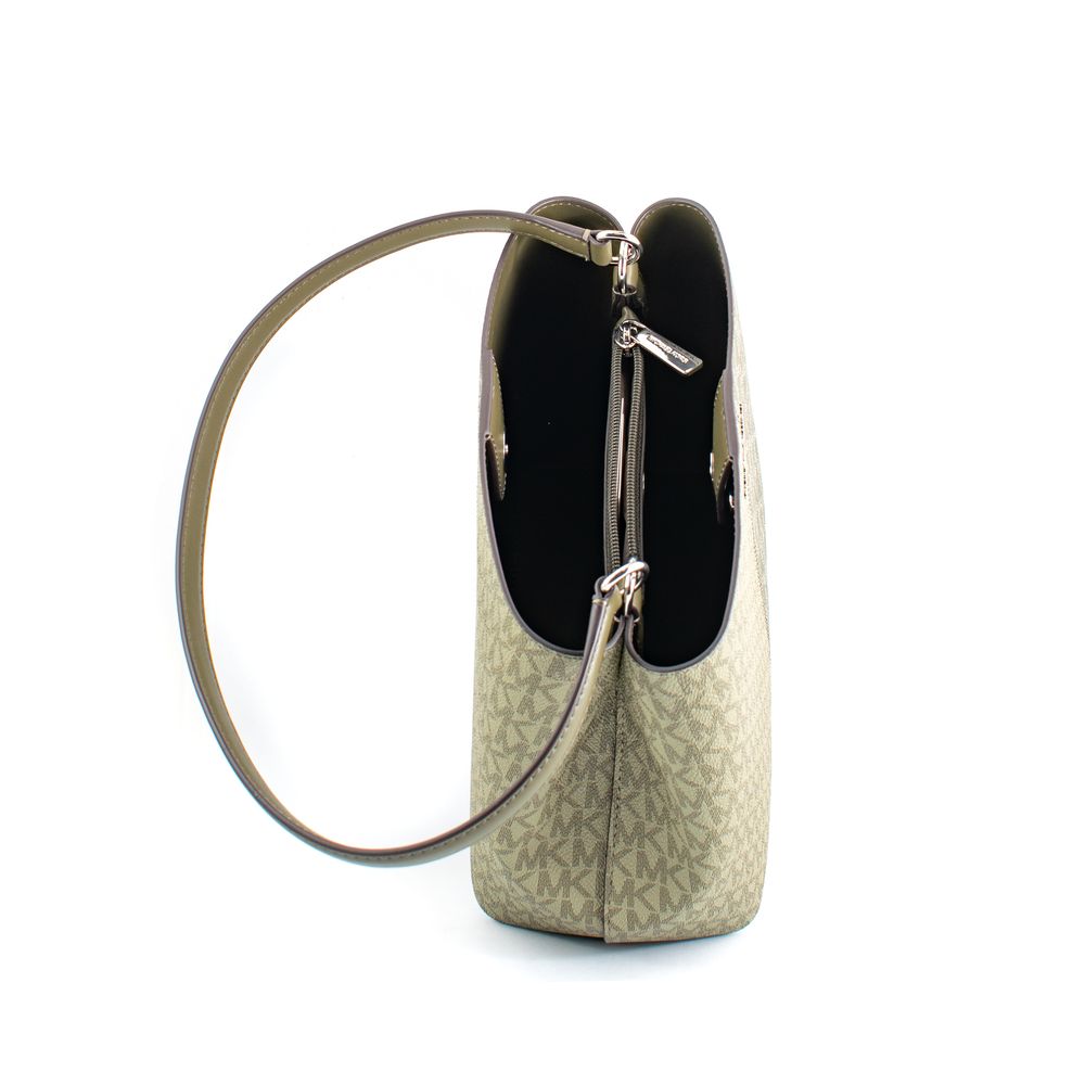Sac seau bicolore en toile Michael Kors