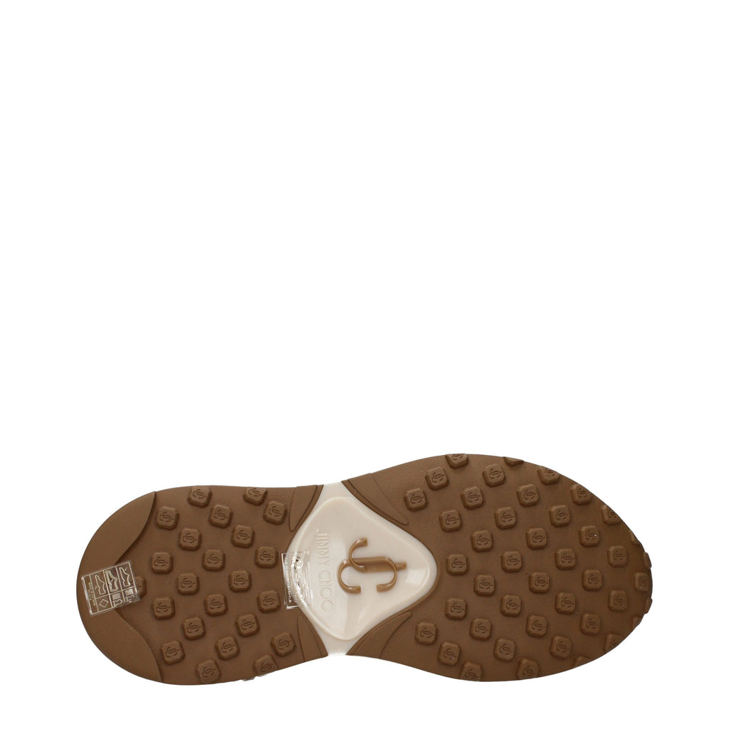 Baskets épaisses en tissu beige Jimmy Choo