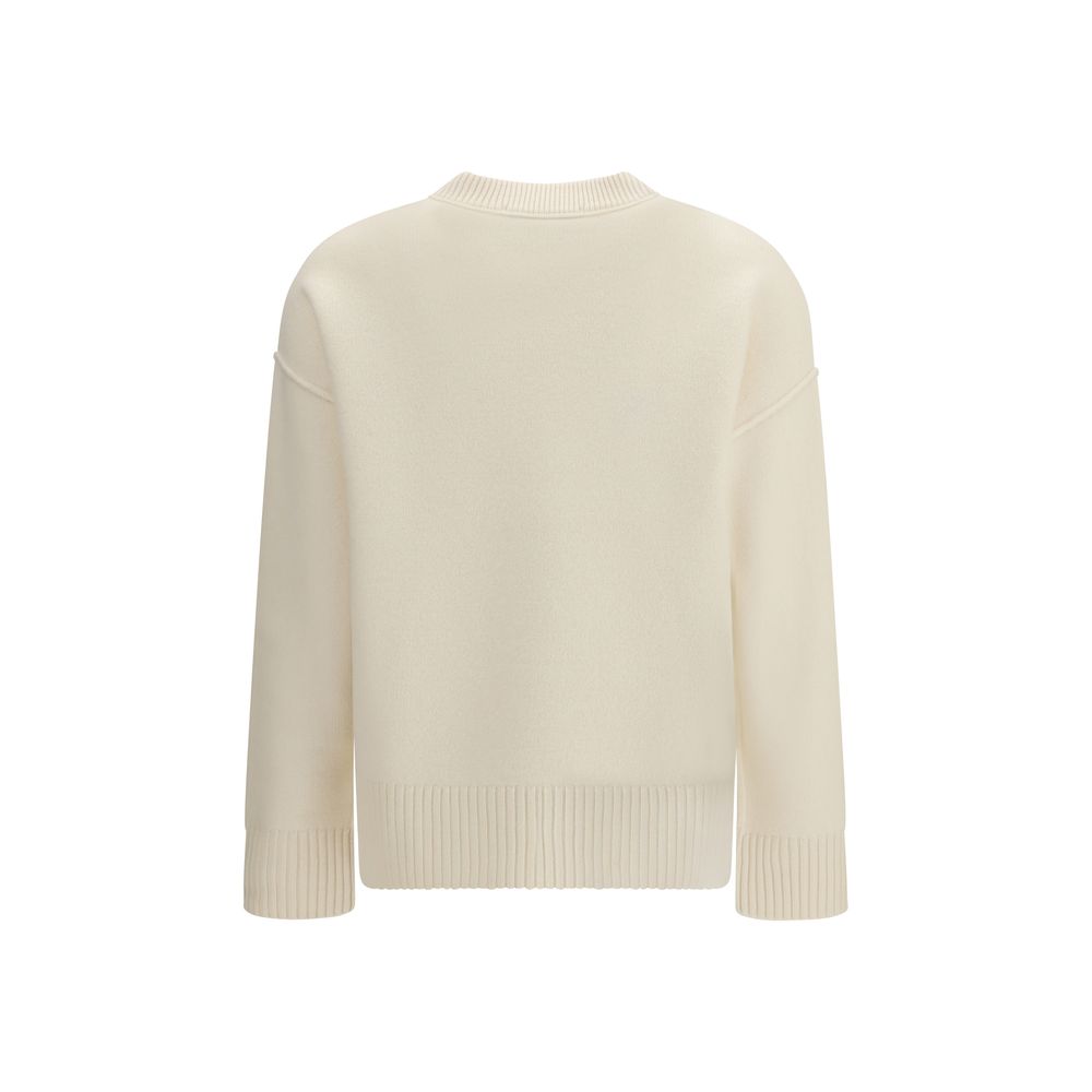 Pull en polaire beige Ami Paris