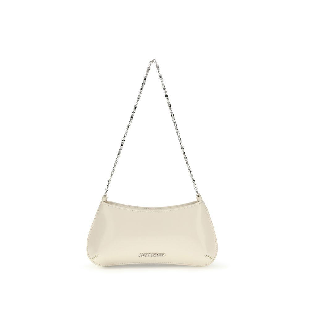 Sac bandoulière Bos Taurus en cuir de veau beige Jacquemus