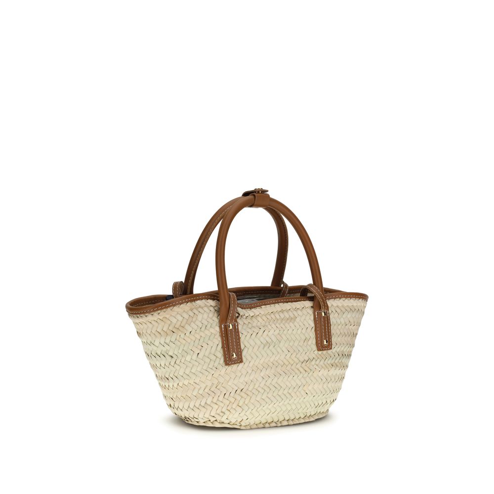 Sac à main Bos Taurus en cuir de veau marron Jacquemus