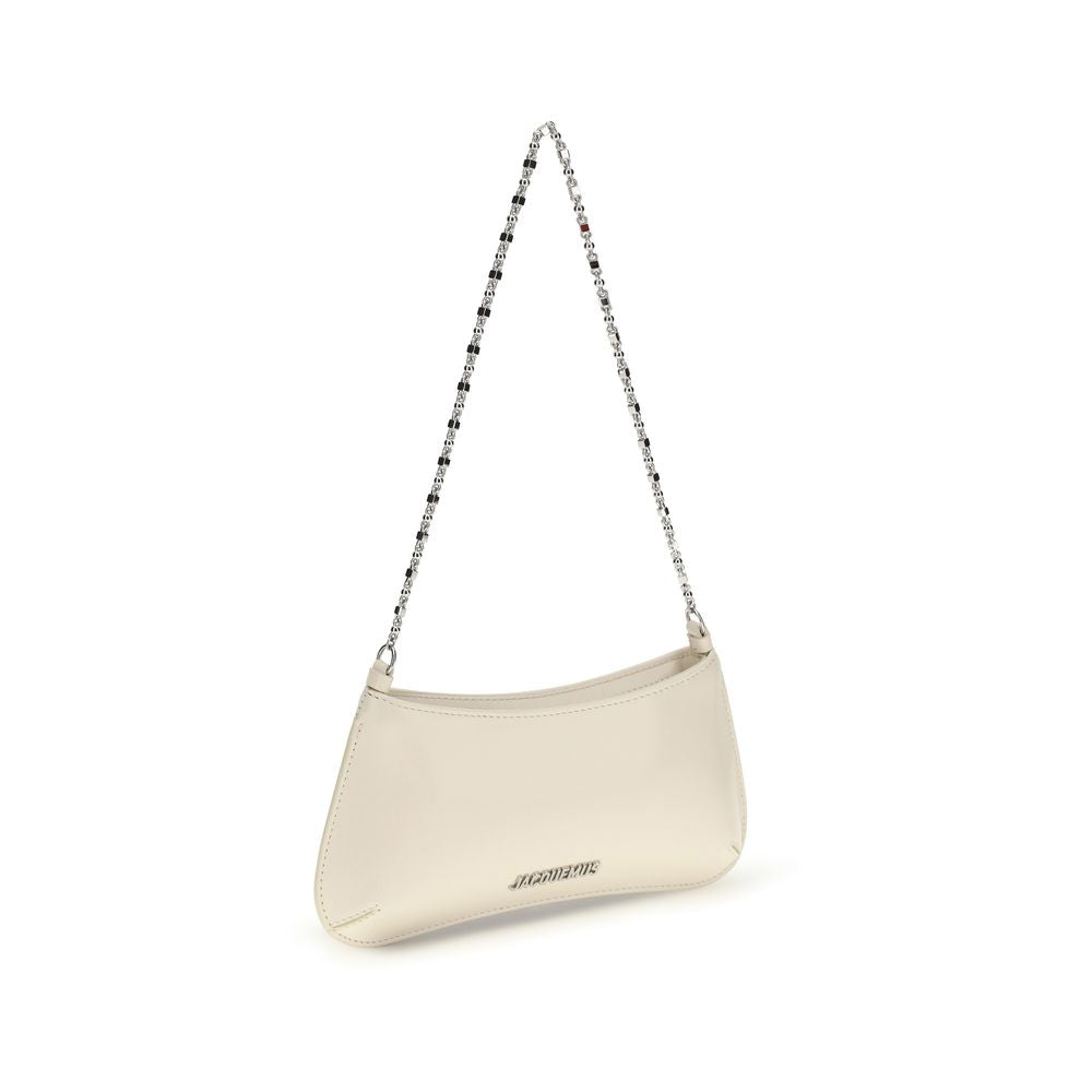 Sac bandoulière Bos Taurus en cuir de veau beige Jacquemus