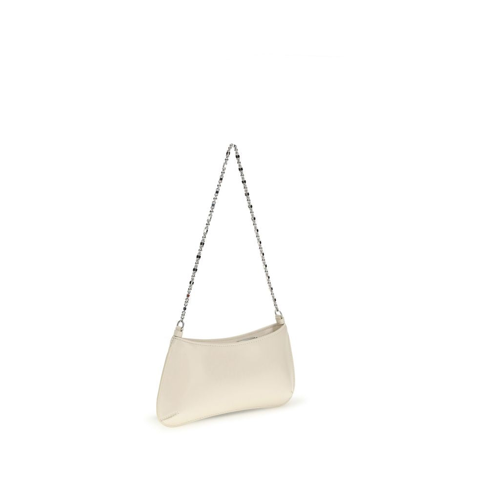 Sac bandoulière Bos Taurus en cuir de veau beige Jacquemus