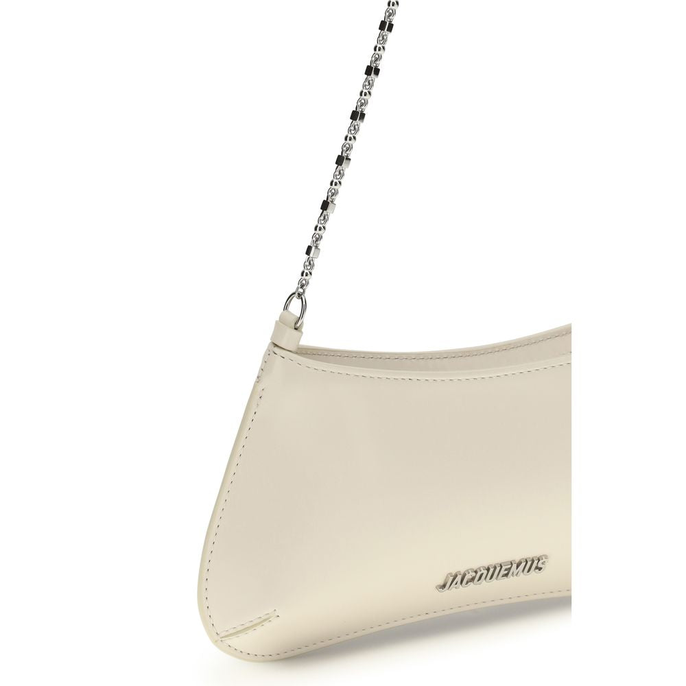 Sac bandoulière Bos Taurus en cuir de veau beige Jacquemus